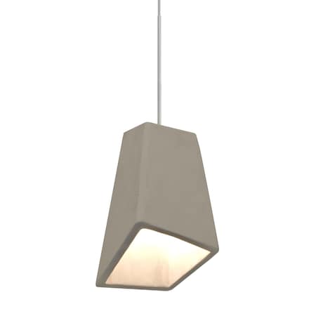 Besa Lighting Skip Cord Pendant, Tan, Satin Nickel, 1x9W LED 1XT-SKIPTN-LED-SN